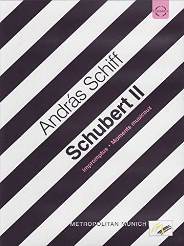 DVD cover featuring pianist András Schiff and diagonal black and white stripes.