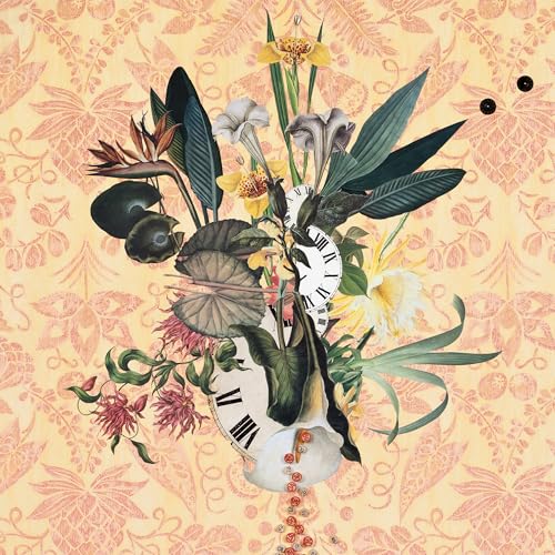 Floral collage with a pocket watch, CD cover for Kurt Elling.