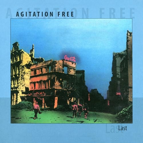 CD cover: ruined buildings with a Coca-Cola sign, people walking.