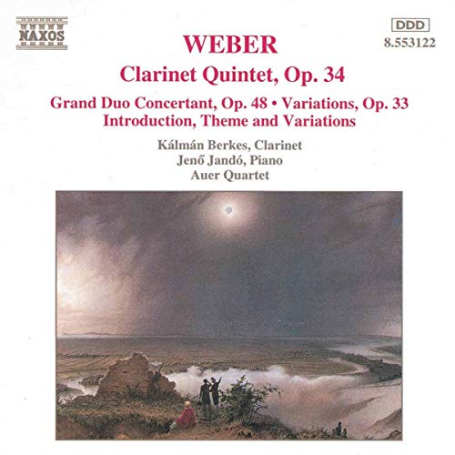 CD cover for Weber’s Clarinet Quintet featuring a landscape painting.