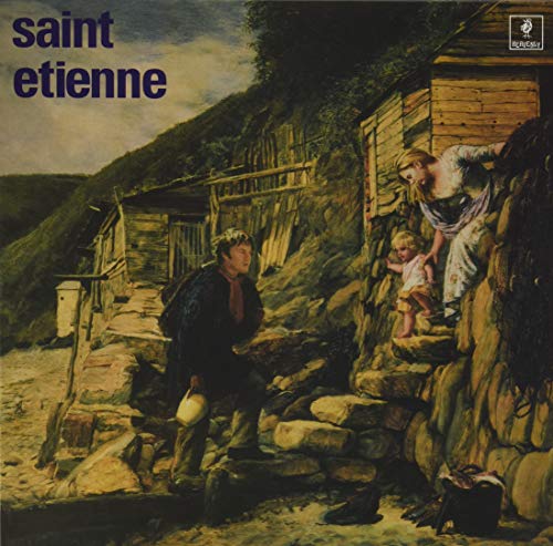 Saint Etienne’s “Tiger Bay” vinyl cover: painting of people in a landscape.