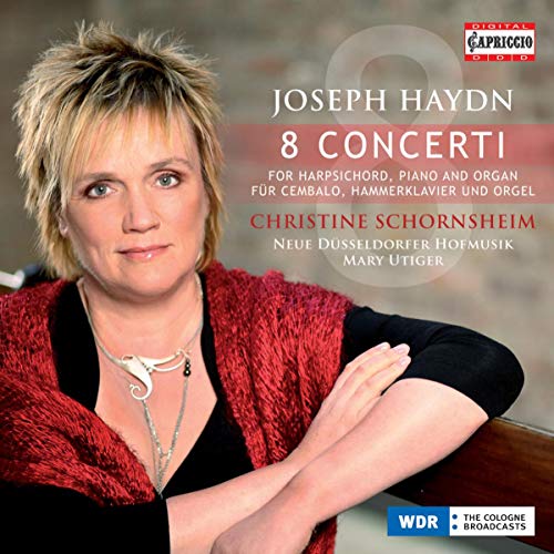 CD cover featuring portrait of blonde woman, text “Joseph Haydn: 8 Concerti.”