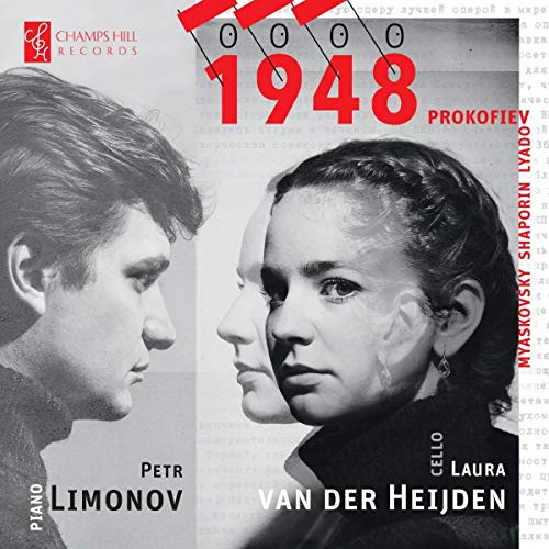 CD cover featuring portraits of Petr Limonov and Laura van der Heijden.