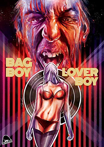 DVD cover: distorted face, woman in lingerie, red and purple stripes.