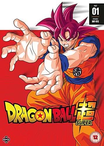 Dragon Ball Super DVD cover featuring Goku in a fighting pose.
