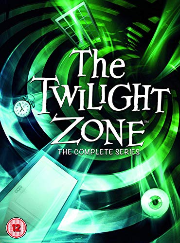 DVD cover for "The Twilight Zone" with an eye and clock imagery.
