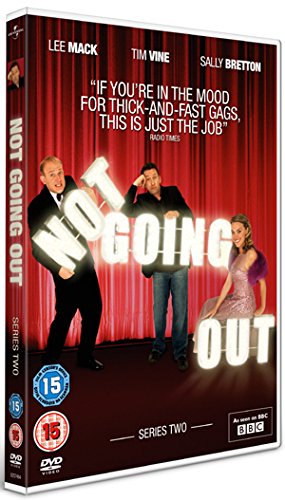 DVD cover for "Not Going Out" series two, featuring three actors.
