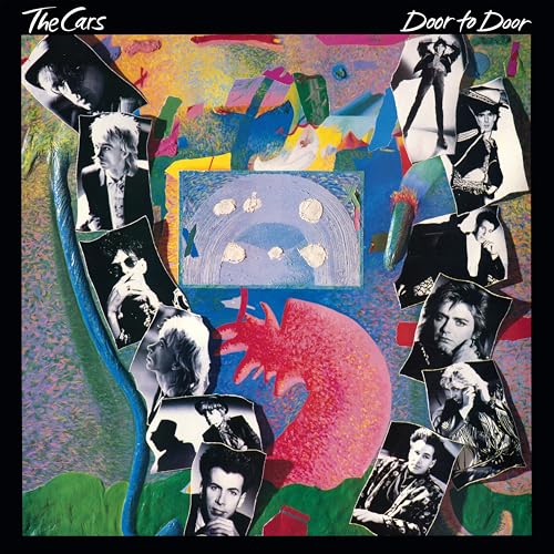 The Cars’ “Door to Door” album cover: collage of band photos and abstract art.