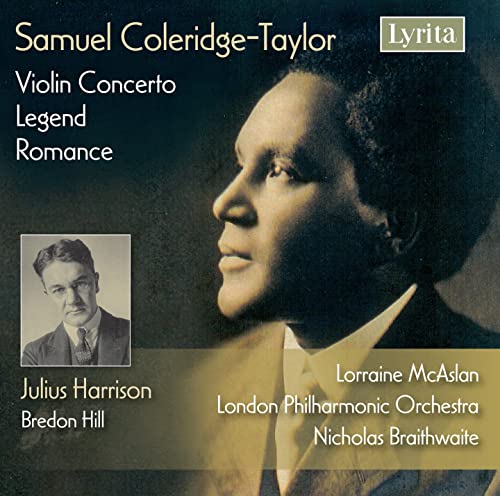 CD cover featuring composer Samuel Coleridge-Taylor in profile and a portrait.
