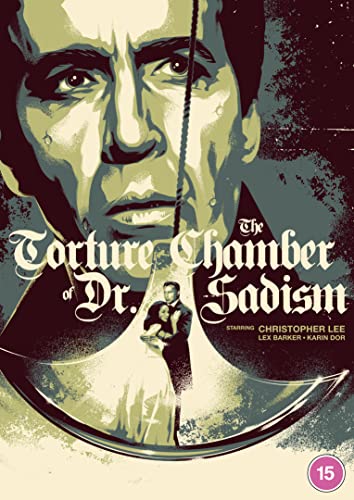 DVD cover for "The Torture Chamber Of Dr. Sadism" featuring Christopher Lee.