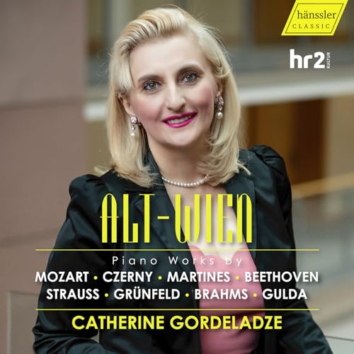 CD cover featuring pianist Catherine Gordeladze, titled "Alt-Wien.