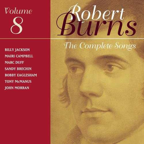 CDBC album cover for Robert Burns The Complete Songs Volume 8 with artist names.