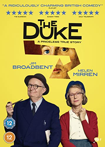 DVD cover for "The Duke" featuring Jim Broadbent and Helen Mirren.