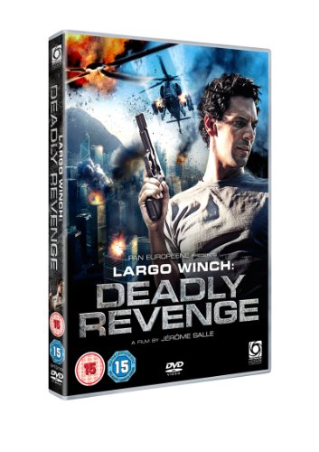 DVD cover for “Largo Winch: Deadly Revenge” featuring a man with a gun.