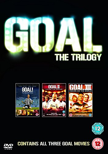 Goal! The Trilogy DVD triple pack featuring covers for all three soccer movies.