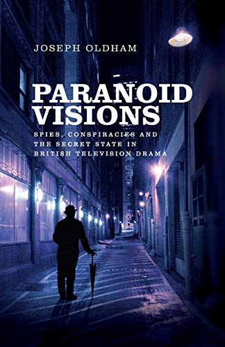 Book cover: "Paranoid Visions" with a shadowy figure in a dark alley.