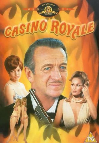 Casino Royale DVD cover featuring Sean Connery and several women.