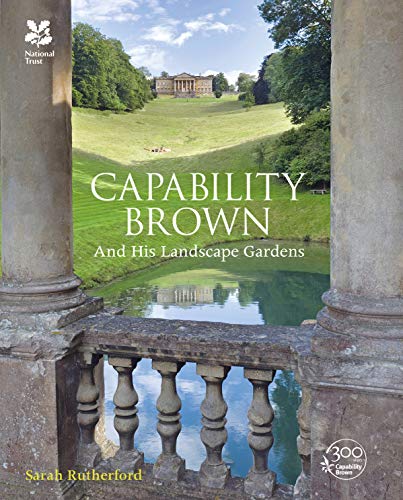 Book cover: “Capability Brown” with a landscaped garden view.