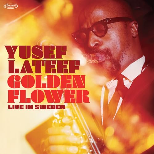 Yusef Lateef album cover featuring a musician with a saxophone.