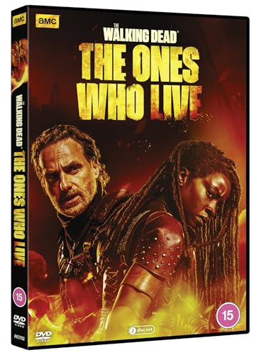 DVD cover for The Walking Dead: The Ones Who Live featuring Rick and Michonne.