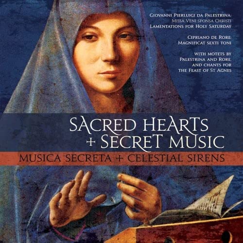 CD cover: Renaissance painting of a woman with musical notation.