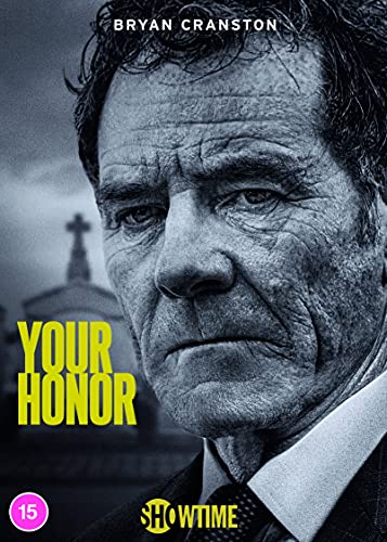 DVD cover for "Your Honor" featuring Bryan Cranston in a serious portrait.