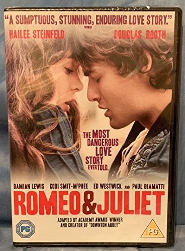 DVD cover for "Romeo & Juliet" featuring two actors in a close-up.