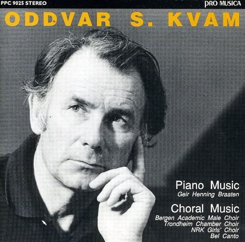 CD cover featuring a portrait of composer Oddvar S. Kvam.