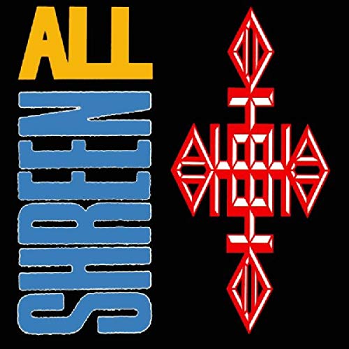Album cover for "All - Shreen" with bold geometric red, white, and blue design.