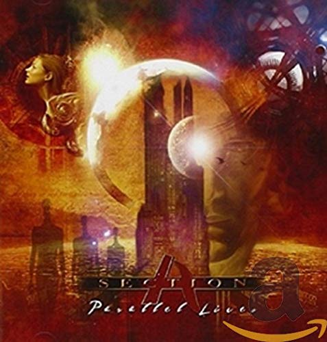 CD cover: abstract figures, glowing orbs, and the text "Section A - Parallel Lives".
