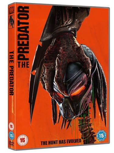DVD cover for "The Predator" featuring the alien creature’s masked face.