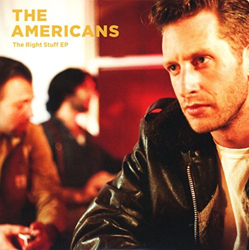 CD cover for The Americans’ “The Right Stuff EP” featuring three men.