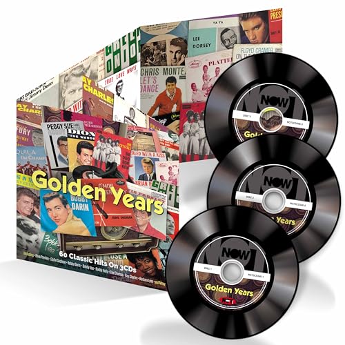 A 3-CD set titled Golden Years with a collage of vintage music album covers.