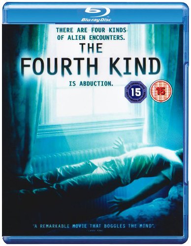 Blu-ray cover for "The Fourth Kind" featuring a person lying near a window.