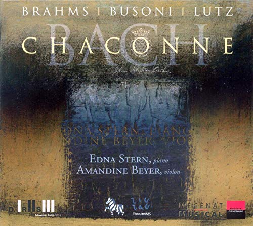 CD cover for Bach’s “Chaconne” performed by Edna Stern and Amandine Beyer.