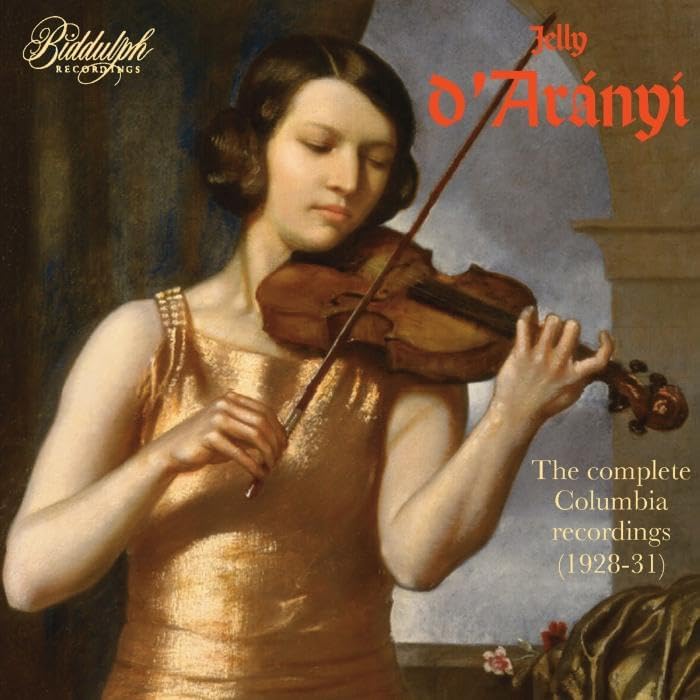 CD cover featuring a painting of a woman playing the violin.