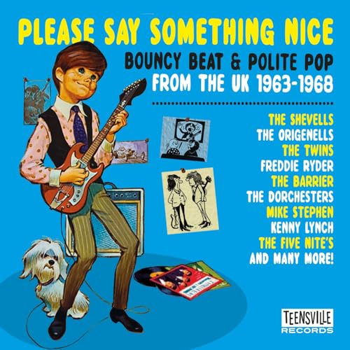 CD cover: boy with guitar, dog, and band names listed.