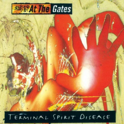 Album cover: red hand-shaped claw against a textured, yellow background.