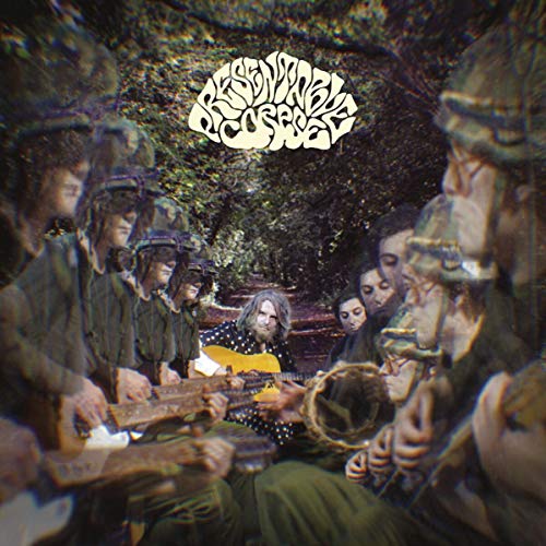 Album cover: group of people with a musician playing guitar.