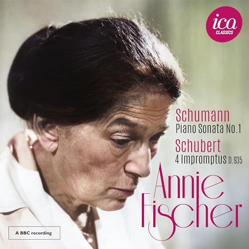 CD cover featuring a portrait of pianist Annie Fischer in profile.