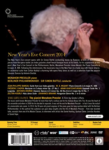 DVD cover featuring conductor Sir Simon Rattle with the Berliner Philharmoniker.