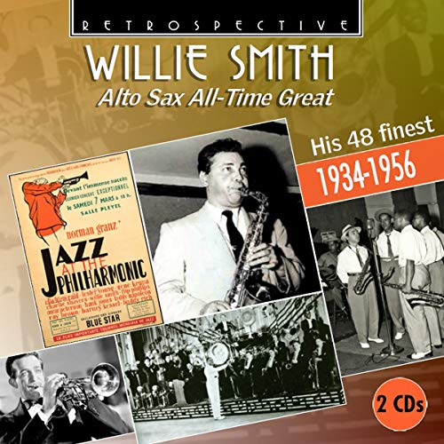 CD cover for Willie Smith jazz compilation, 1934-1956, with photos.