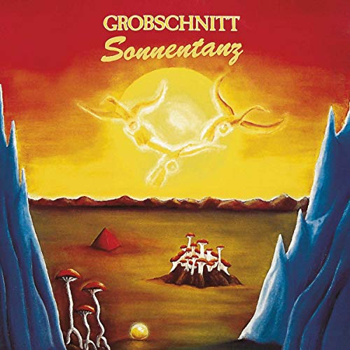 CD cover: "Sonnentanz" by Grobschnitt, featuring a sun and abstract figures.