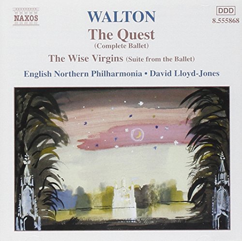 CD cover for Walton’s “The Quest” ballet, featuring painted landscape.