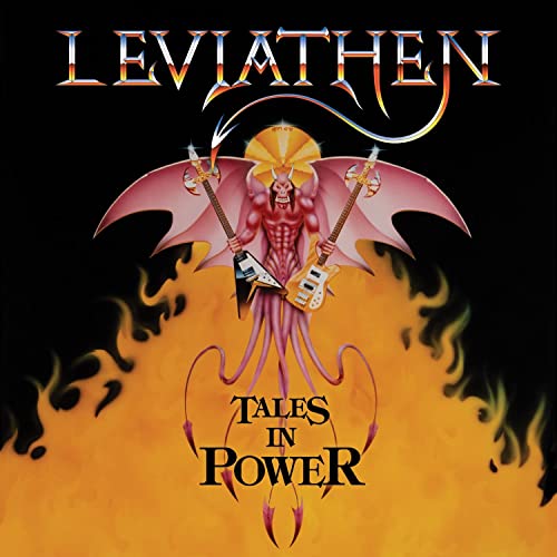 Album cover for Leviathen’s “Tales In Power” featuring a devil playing guitars.