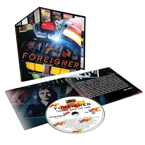 Foreigner "Turning Back the Time" CD case with booklet and disc shown.