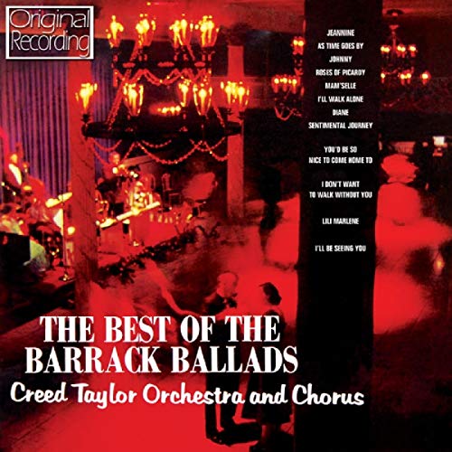 CD cover: red-toned image of a couple dancing under floral arches.