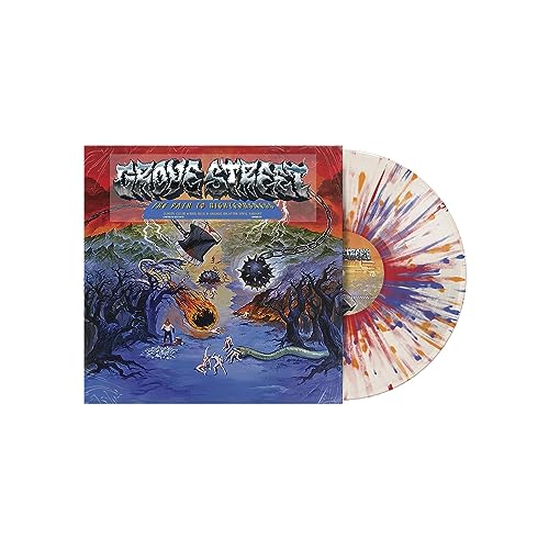 Grove Street vinyl record with colorful splatter effect and fantasy artwork.