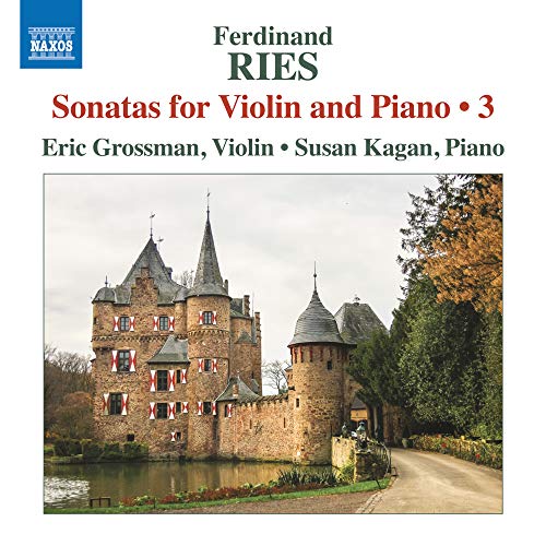 CD cover for Ries Sonatas, Vol. 3, featuring a castle image.