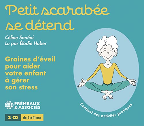 CD cover with illustration of a child meditating in a teal circle.